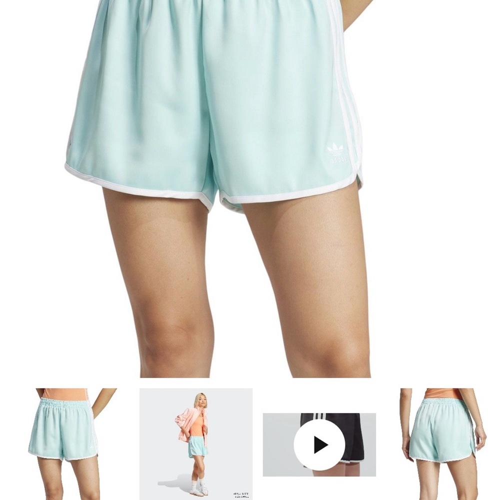Adidas Women's Light Blue Shorts